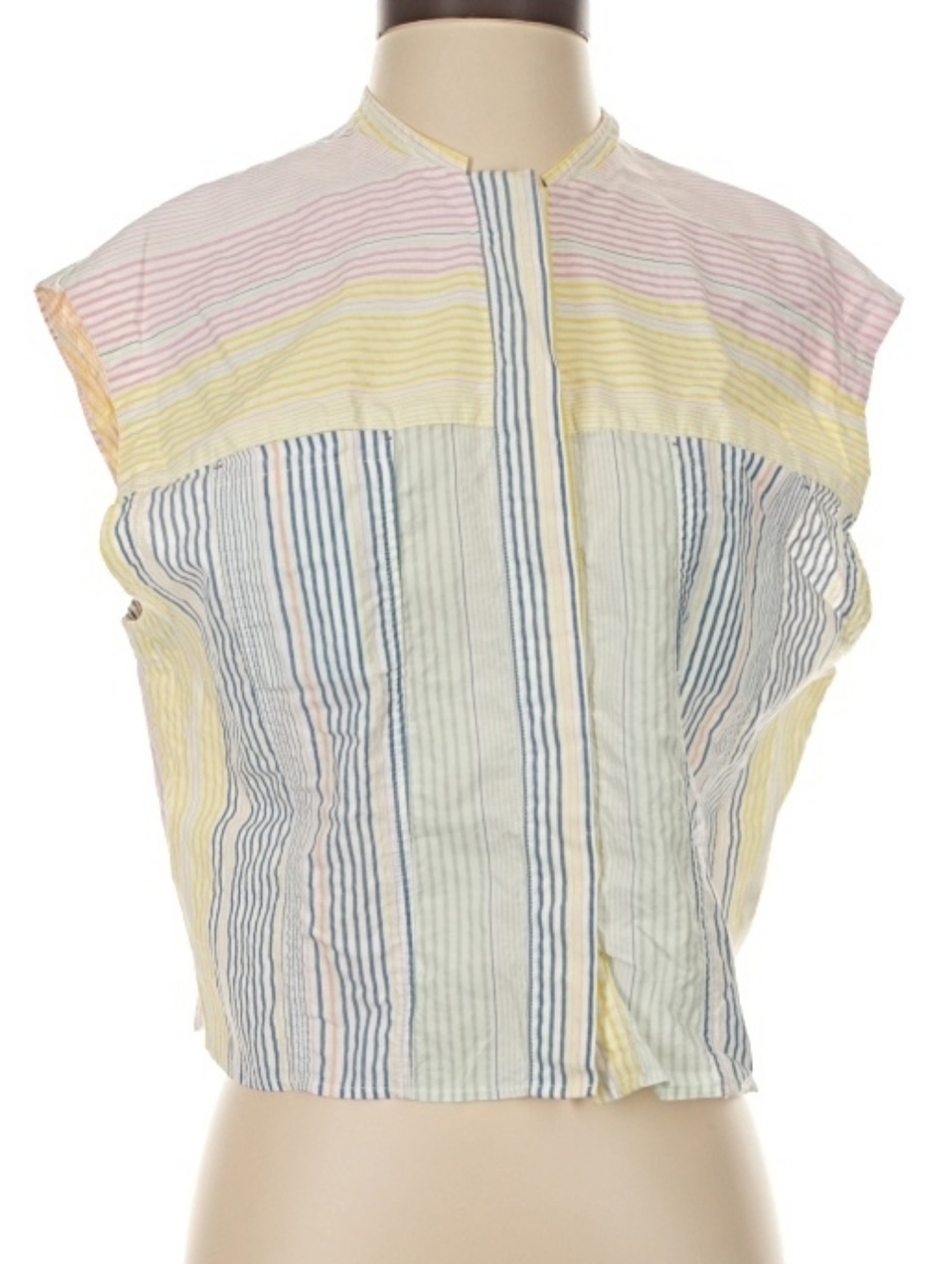 Forte_Forte Button Down Striped Tee